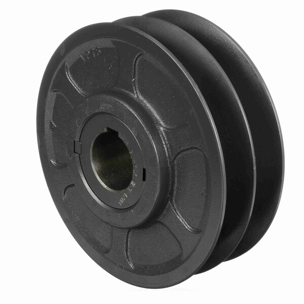 2 Groove Cast Iron Finish Bore Fhp Variable Pitch Sheave, 2VP75X42MM